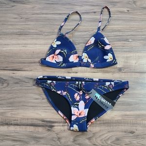 Muxilove floral triangle bikini swimsuit